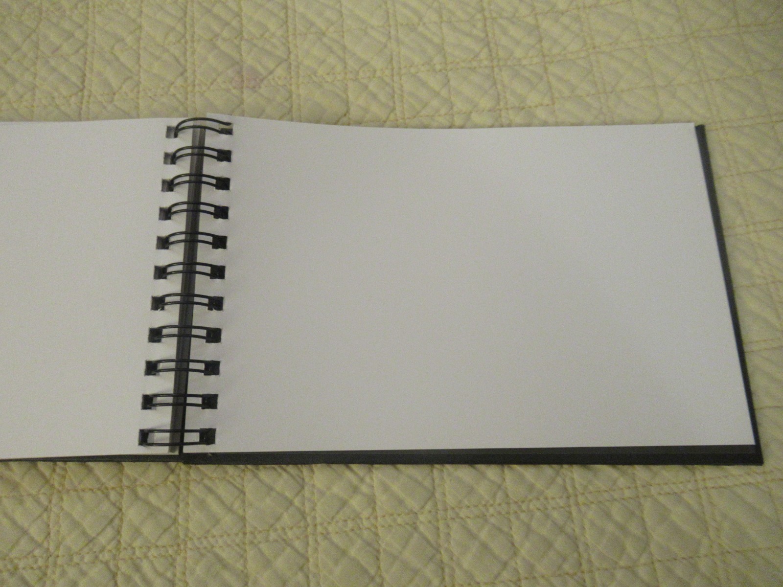 Piccadilly Spiral-Bound Sketchbook (8.5 x 5.5) (Black) (120 gsm Acid-Free Paper)