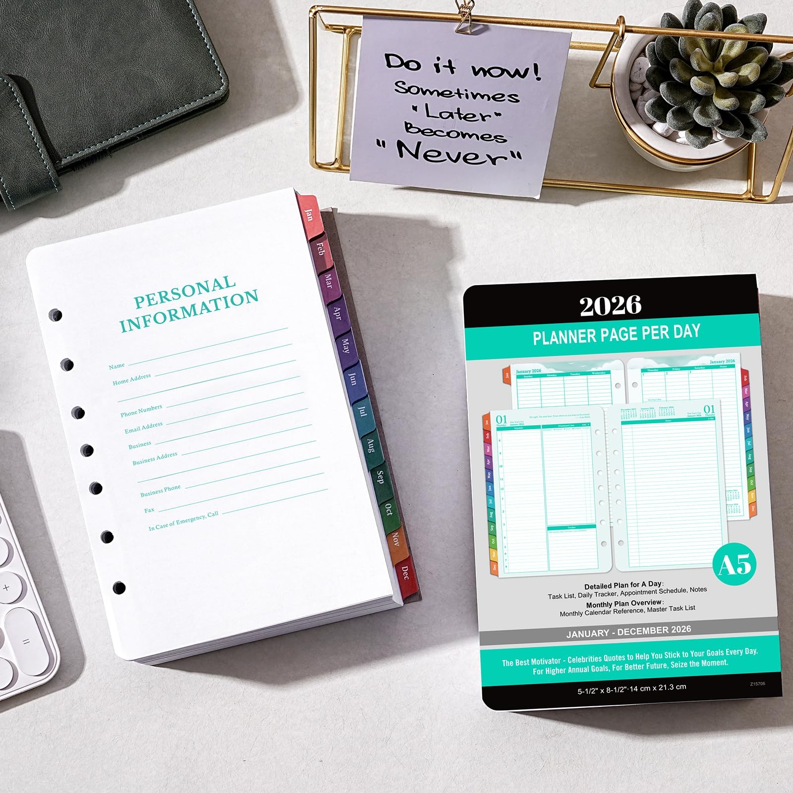 2026 Planner Refills Planner 2026 Daily Weekly and Monthly from Jan 2026 to Dec