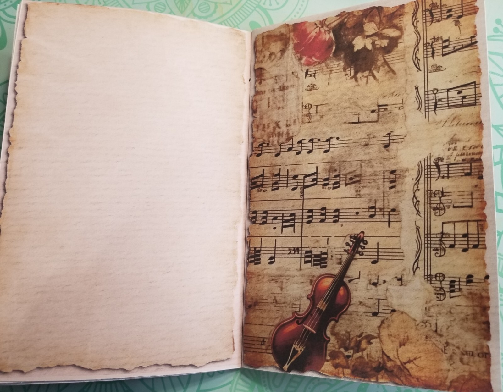 Junk Journal Blank Booklet “THE BALLERINA” HANDMADE Dance Ballet