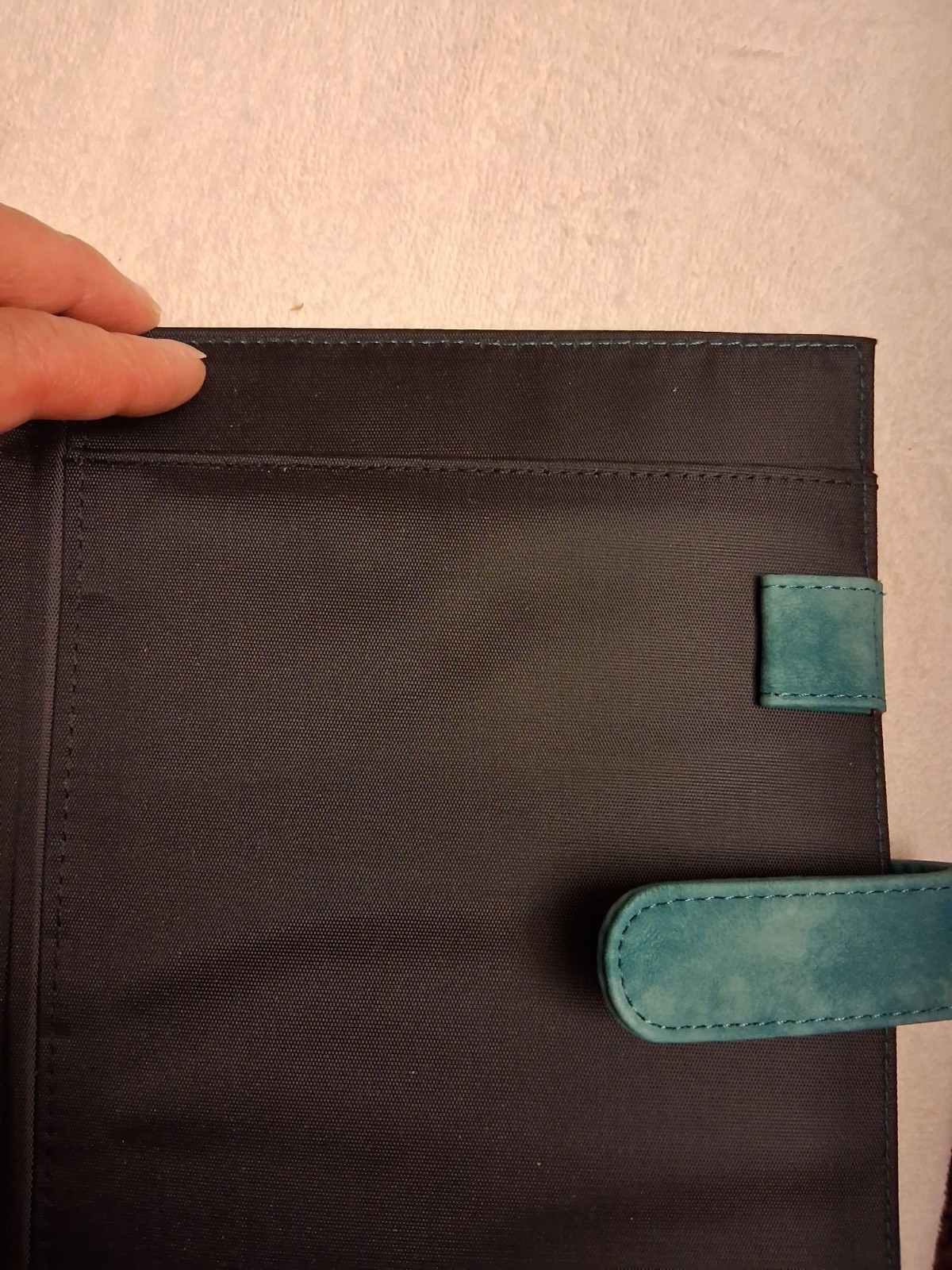 Day-Timer Desk Planner Organizer Binder 7 rings Turquoise Blue