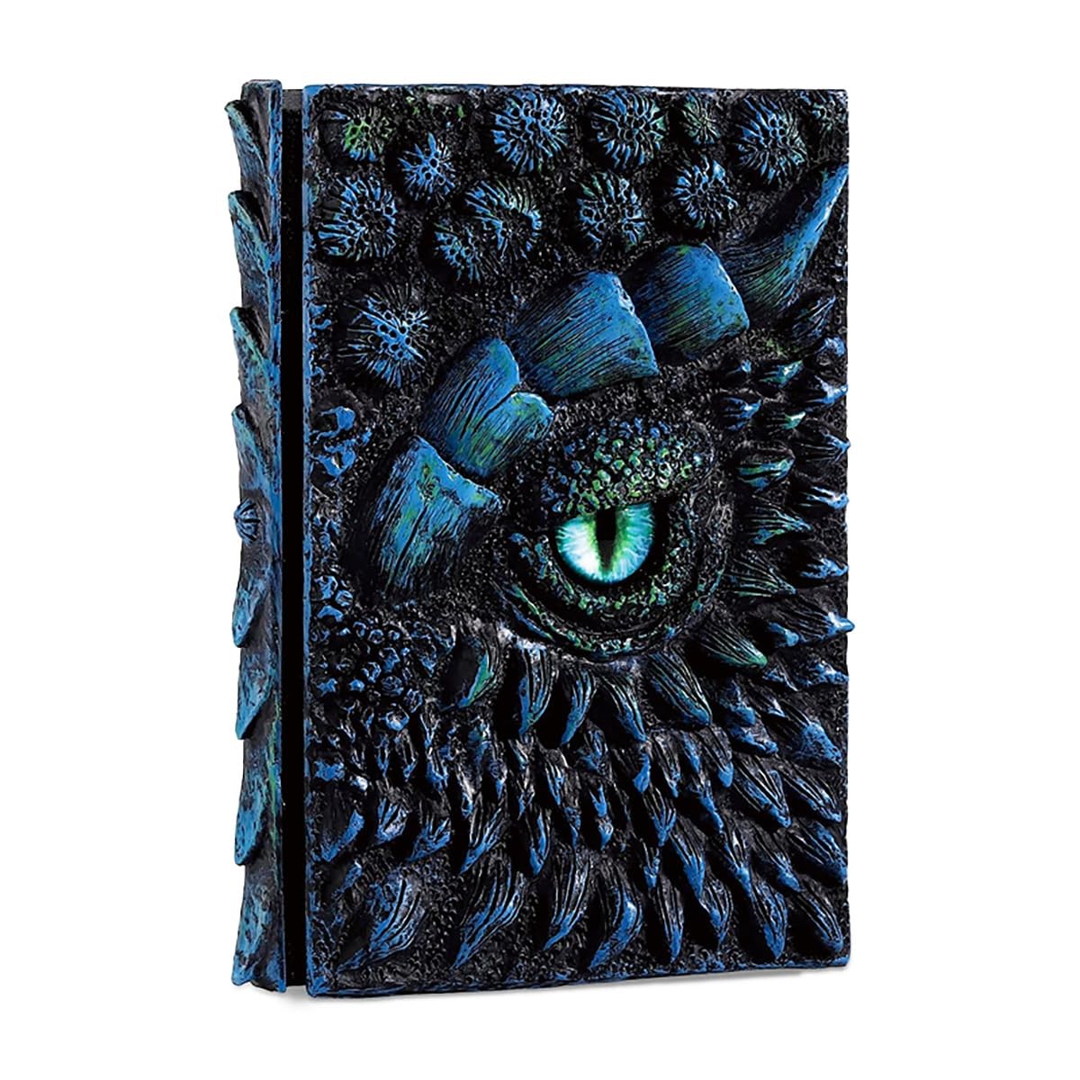 Txyooczy Dragon journal, dragon stuff, 3D relief design, travel Blue