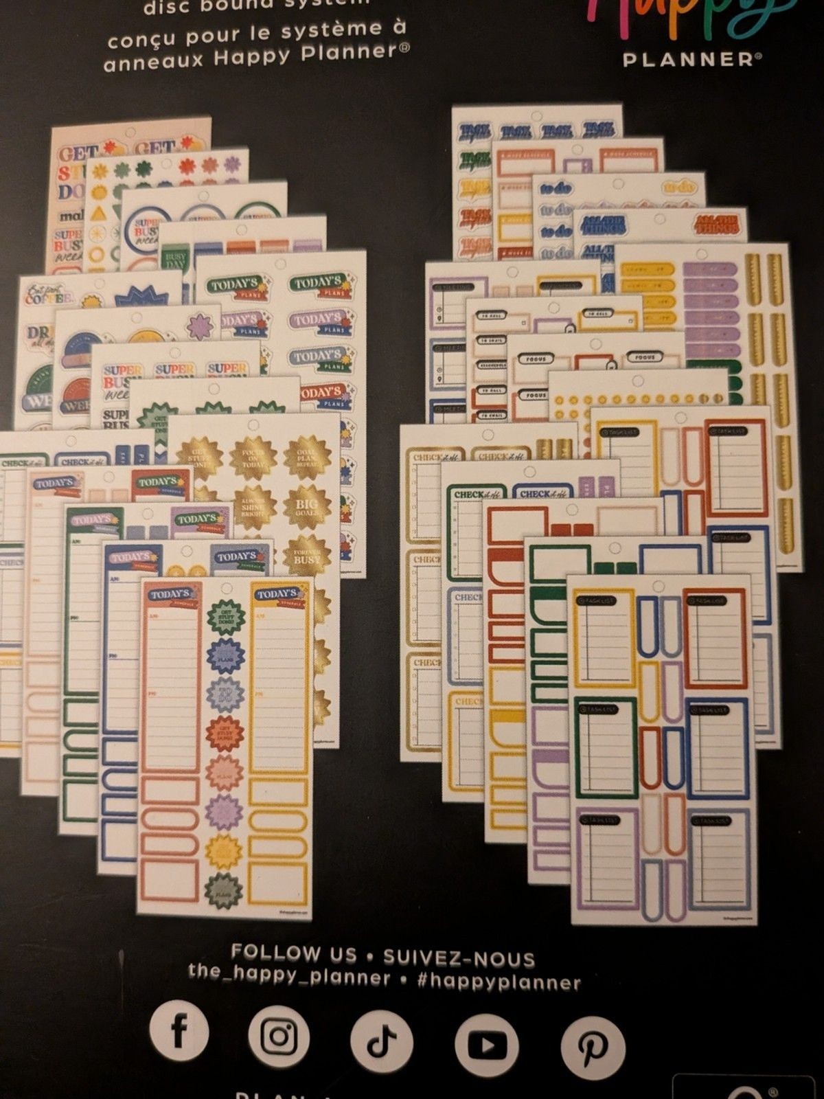 The Happy Planner Everybody’s Business Classic Stickers/1075 Pcs/New