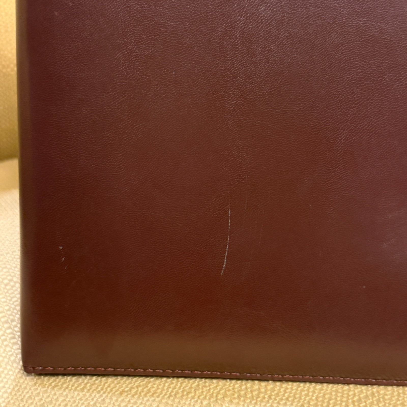 Franklin Covey Classic 7 Ring Planner Binder Organizer Burgundy Faux Leather