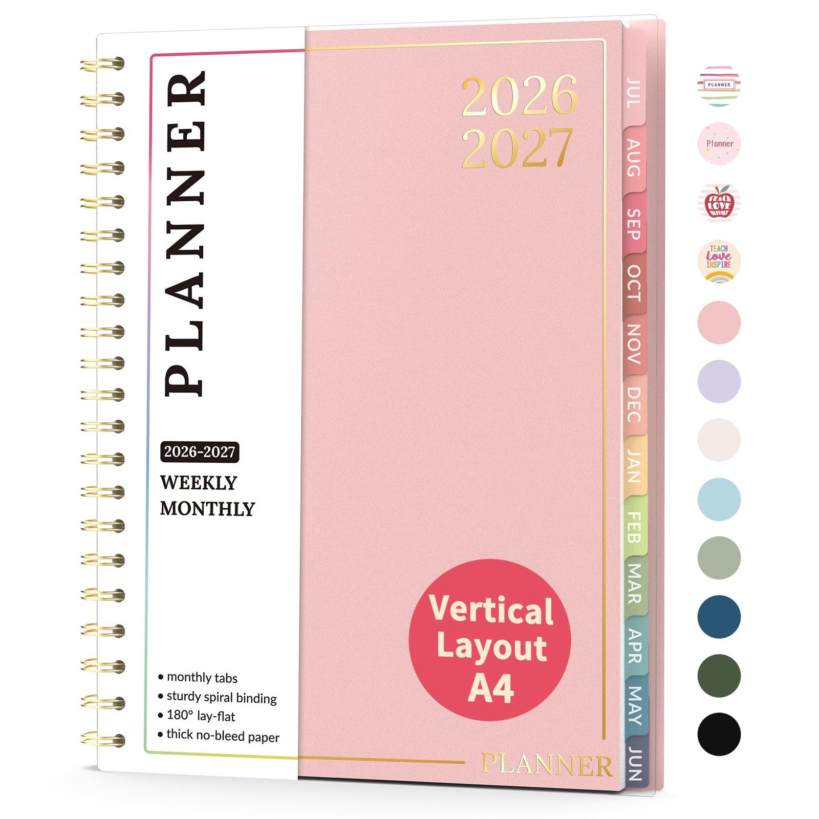 Teacher Planner 2026-2027, Academic Planner 2026-2027, Jul 2026 – Jun 2027, 8…