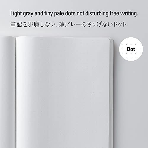 A5 Blue Blank Dot Grid Notebook 96 Sheets Scrapbook Journal 5.8 x 8.3 Inch