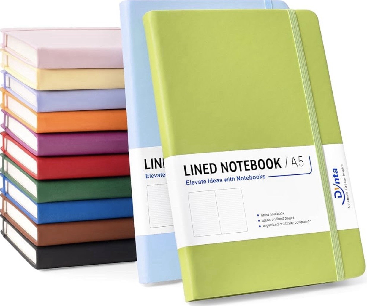 A lined notebook for work, writing, and taking notes, 200 pages.