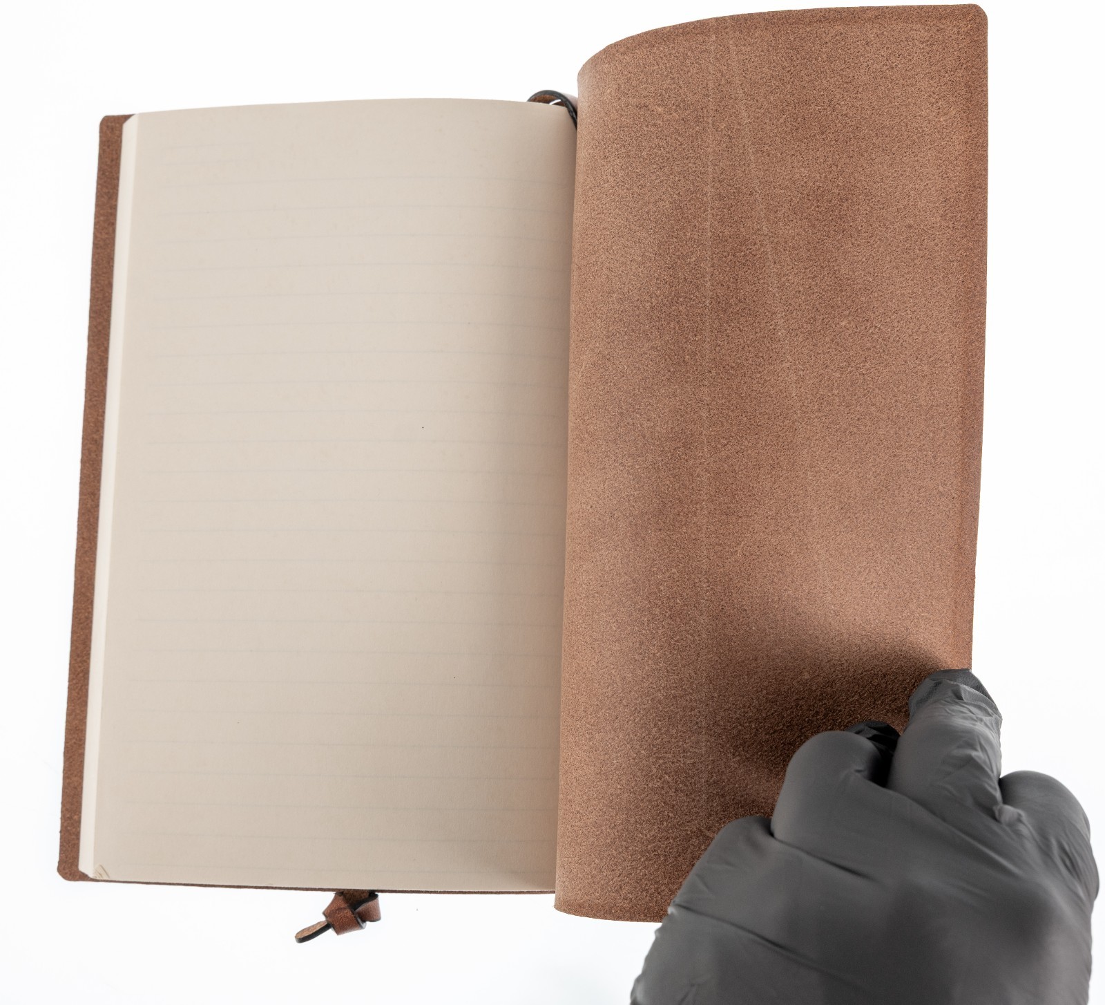 Borlino Italy Customized/Branded Journal for Justice HQ Leather 8.5x6in USED