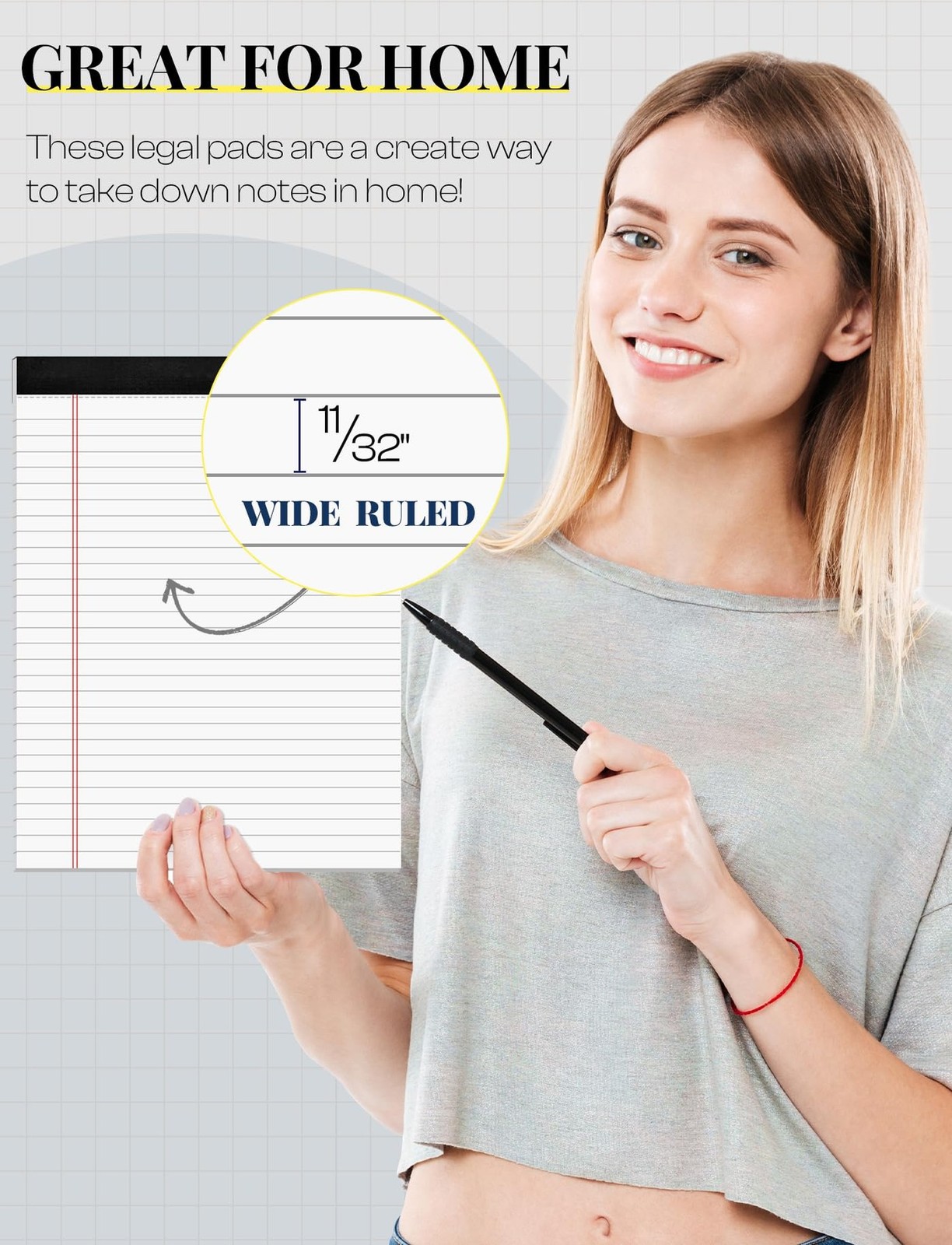 Legal Pads 8.5 x 11 White Note Pads 8.5 x 11 In 2 Pack Notepads 8.5 x 11 Writ…