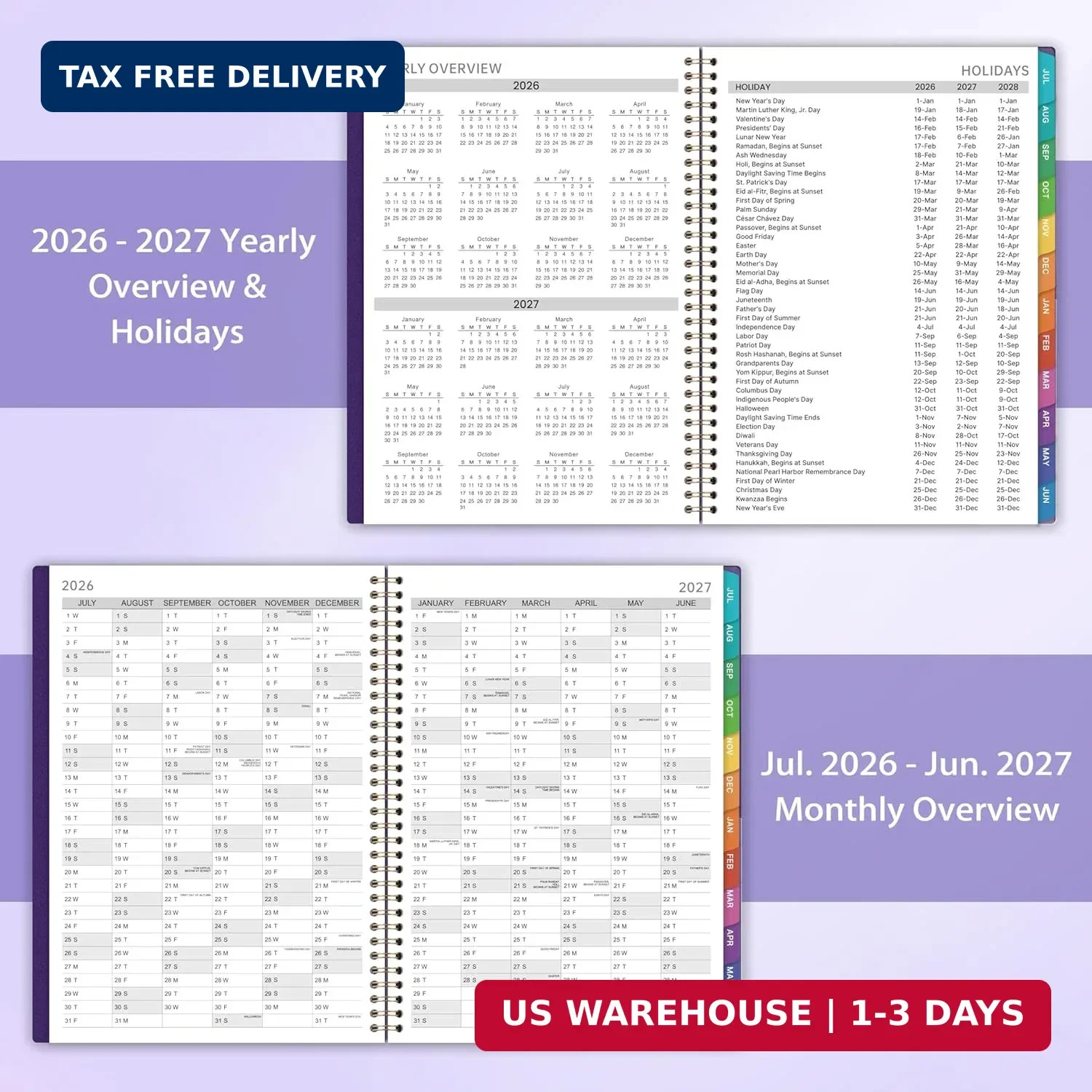 Share 2026-2027 Appointment Book/Planner – 8.2″ x 11″, Daily Planner 2026-2027