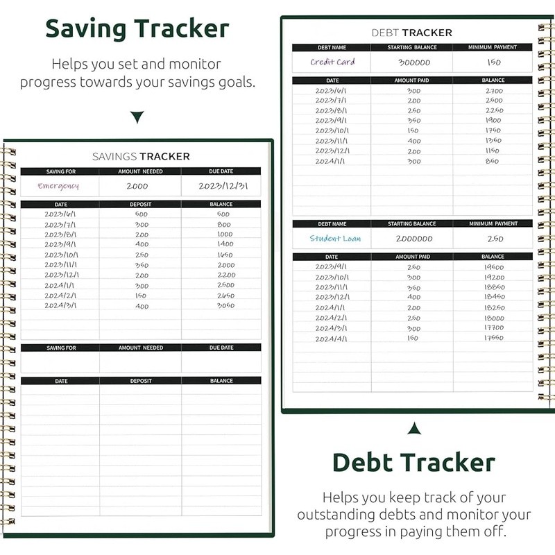 Budget Planner 2025 Financial Organizer Expense Tracker Savings Goals Guidebook