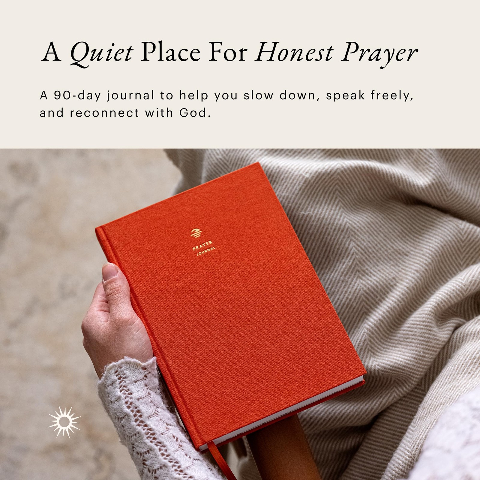 Prayer Journal for Women & Men: Guided Christian with Burnt Orange