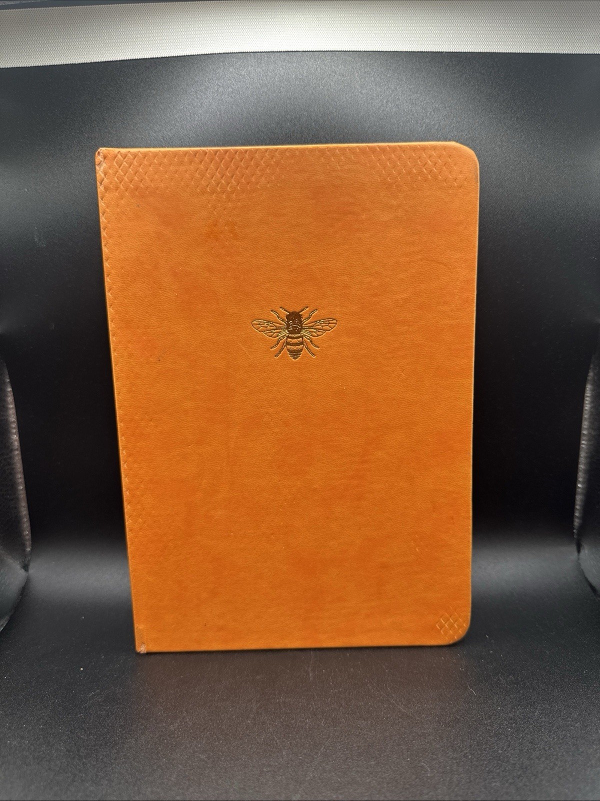 Sky + Miller Orange Hardbound Journal Notebook 300 Ruled Pages Bee Embossed
