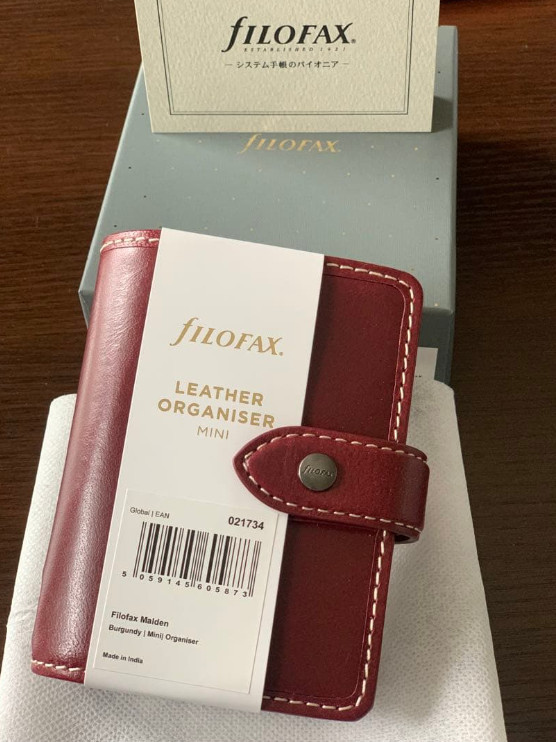 NEW Filofax System Notebook Mini 5 Size Malden H123 mm W90 mm T30 mm From JPN