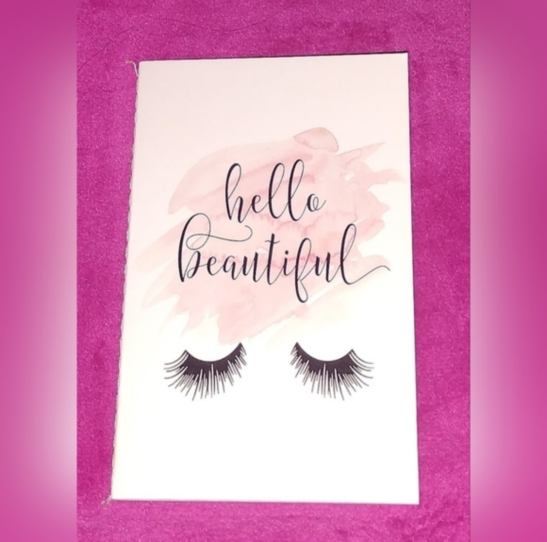 Handmade Hello Beautiful Designer Travel Pocket Size 16 Page Notebook Journal