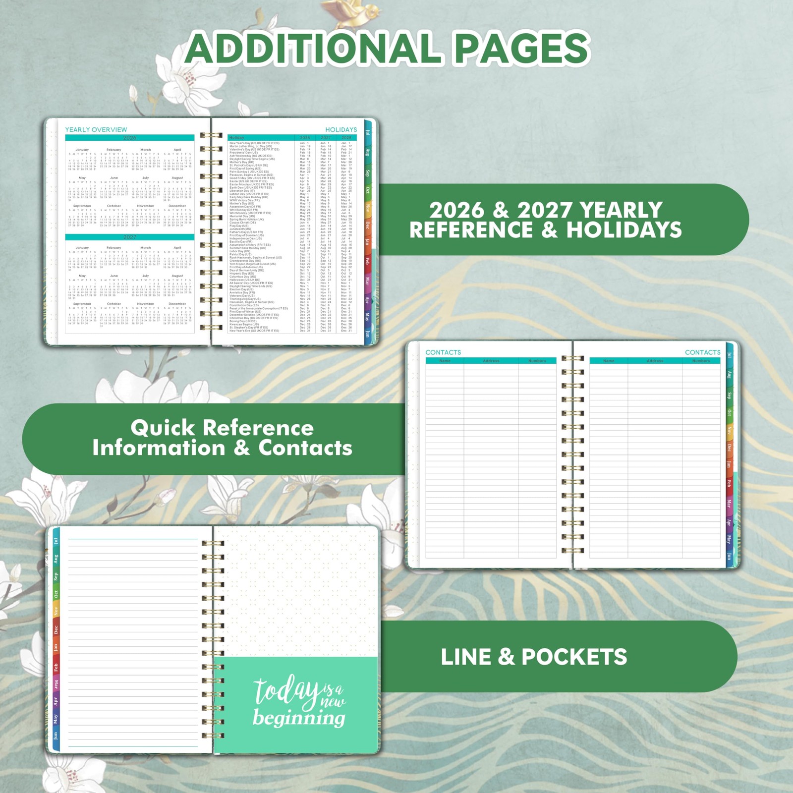 Planner 2026-2027 – JUL 2026 – JUN 2027, Academic Planner 2026-2027, Weekly a…