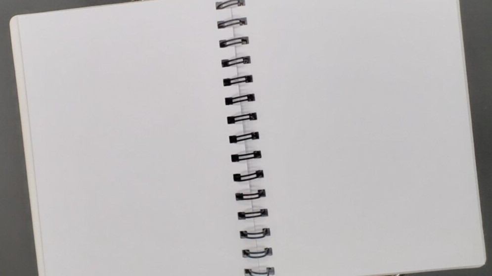Anime Girl Blank Notebook-Unlined-NEW-Spiralbound