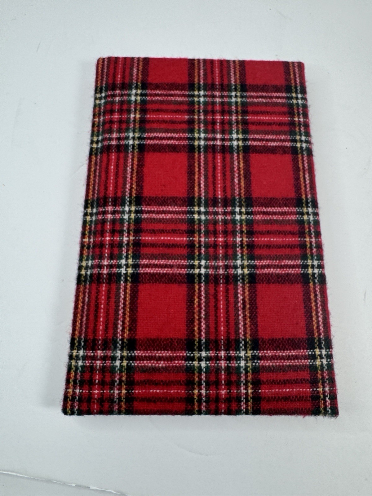 Vintage 1989 Red Plaid Flannel Quill Mark Journal USA Unused
