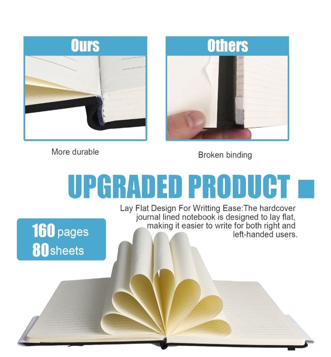 Lined Journal Notebook, (Gray), 160 Pages, Medium 5.5 inch x 8.3 inch 14x21cm