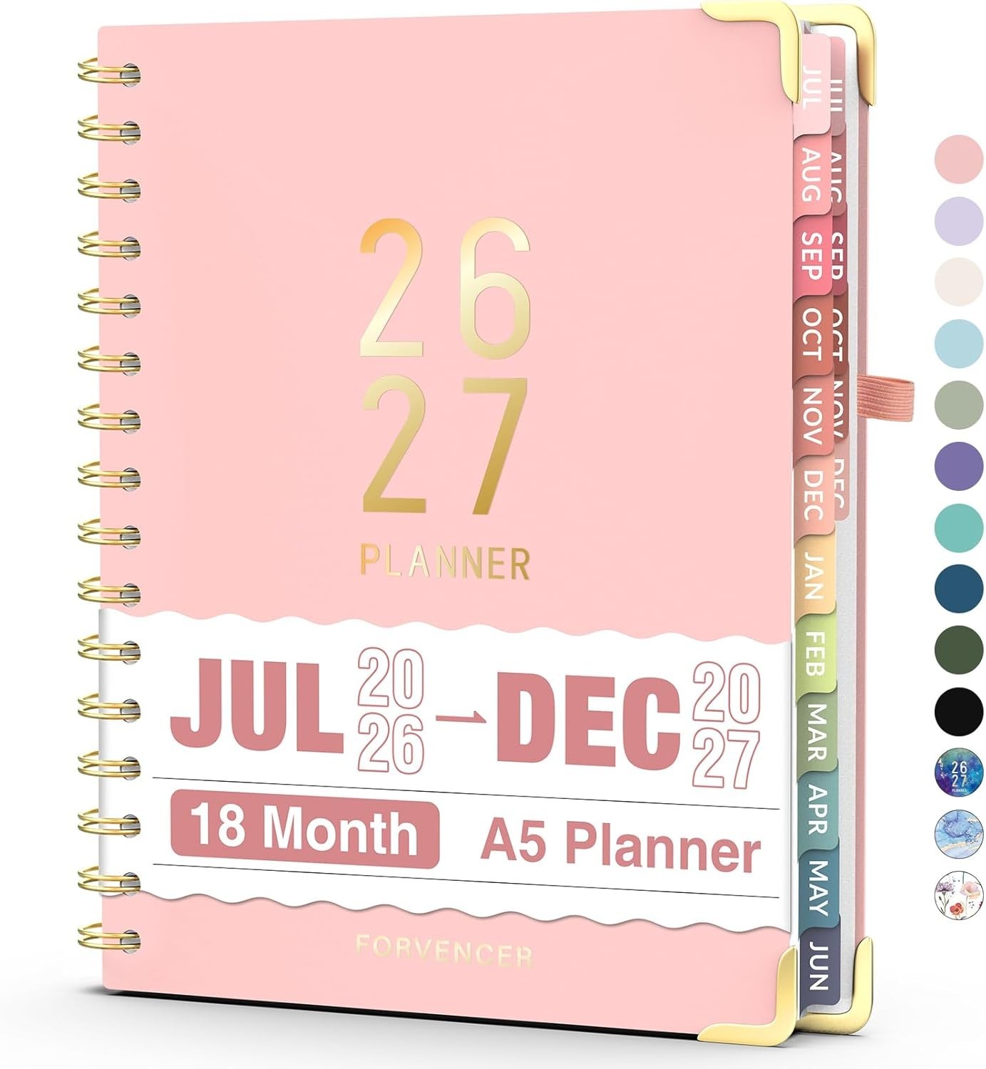 Elegant 18- Academic Planner 2026-2027 – Perfect for Students & Teachers