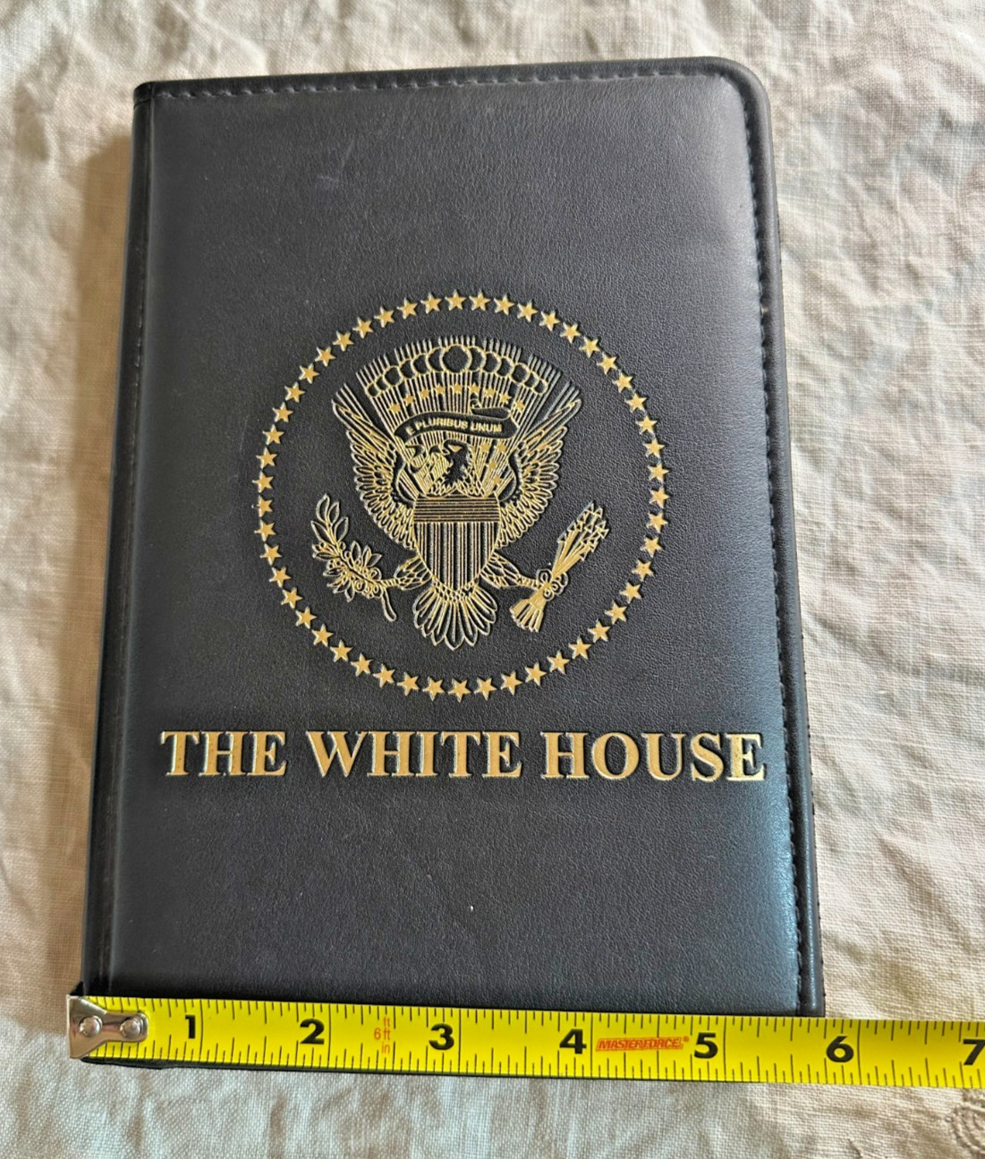 Obama Era White House Presidential Seal Black Padfolio Portfolio Notepad