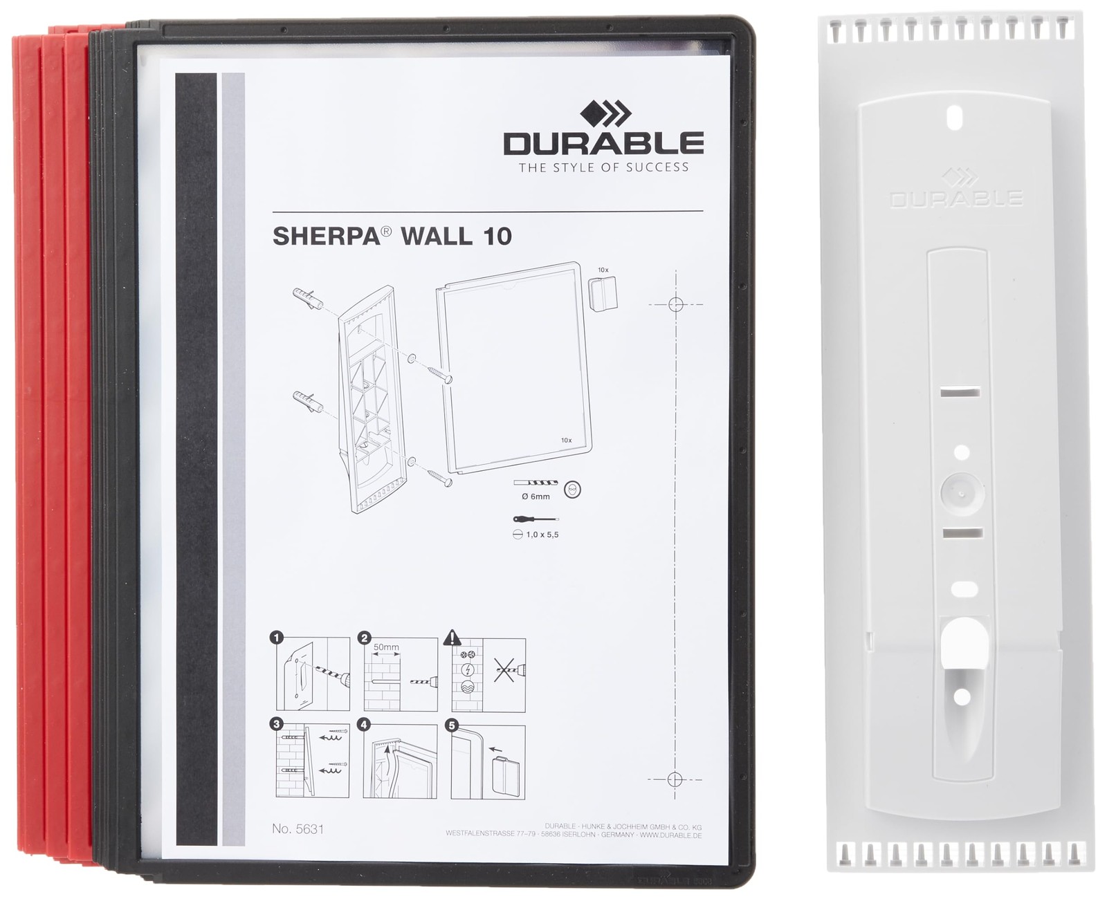 Durable SHERPA Display Panel Wall Unit 10 Panels in Assorted Colours Ideal f