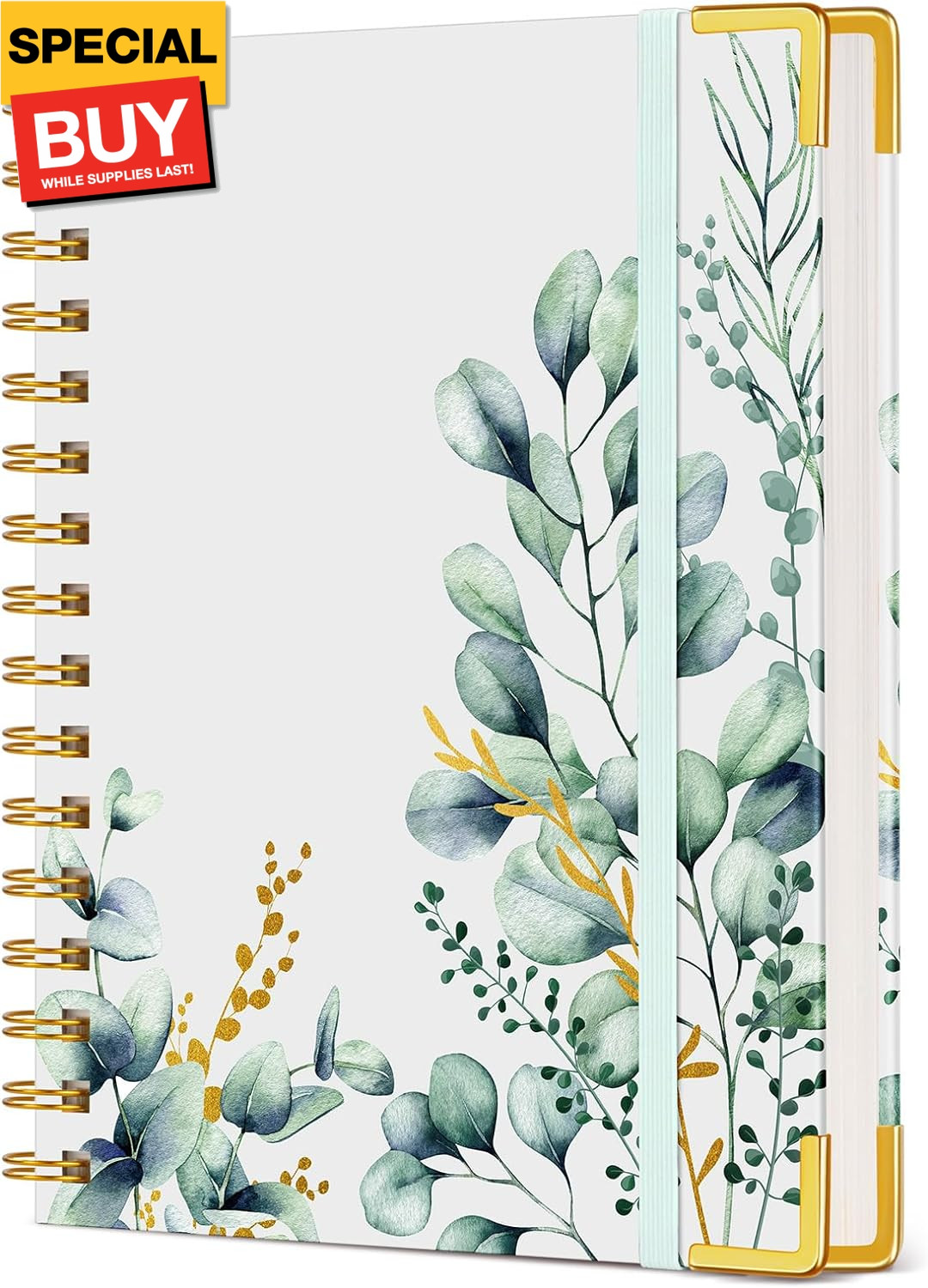 Aesthetic Spiral Notebook Journal for Women, 160 Pages Lined Notebooks 5.75” x 8