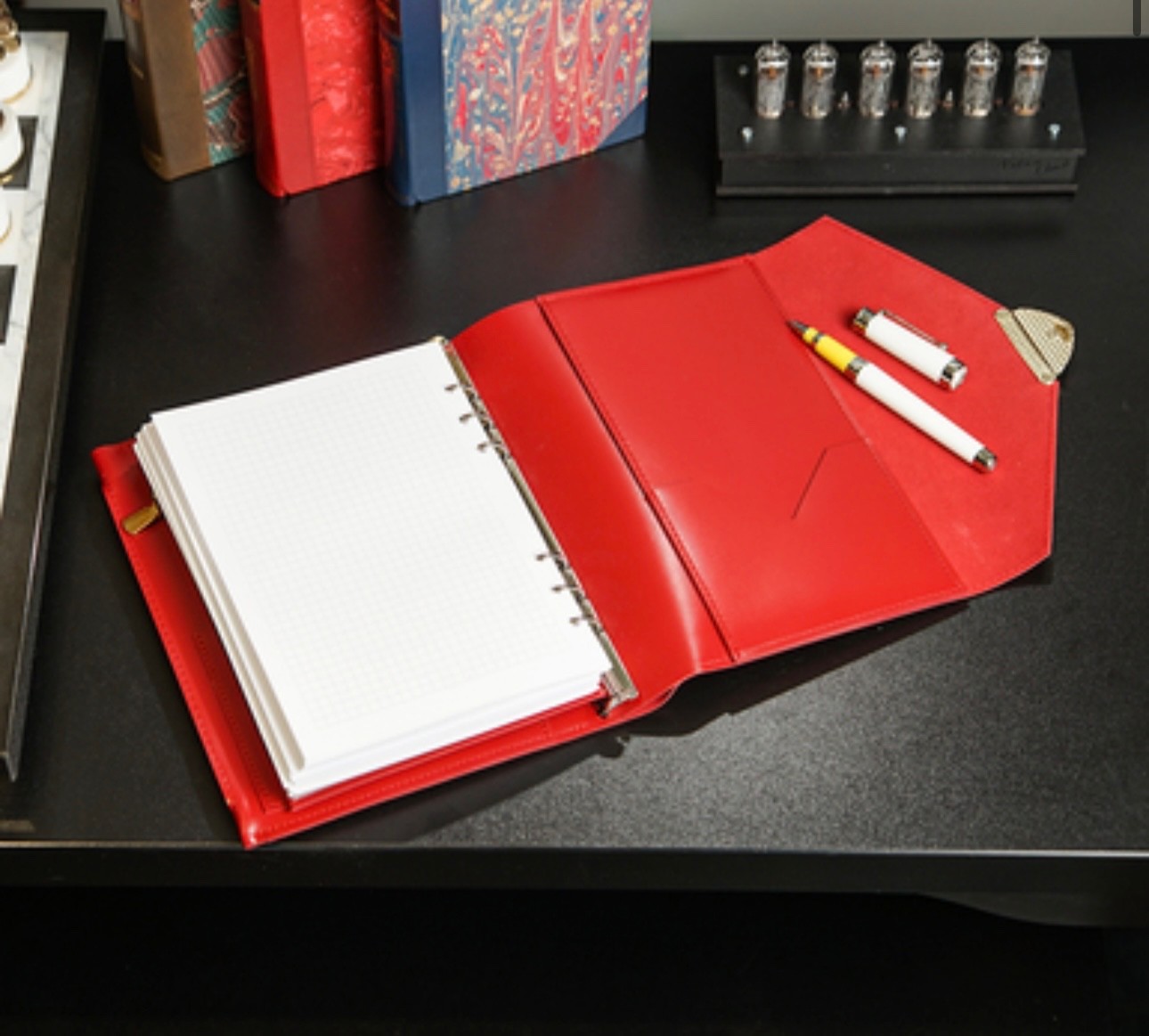 Leather cover A5 notebook. Just leather cover A5 for notebook with binder.