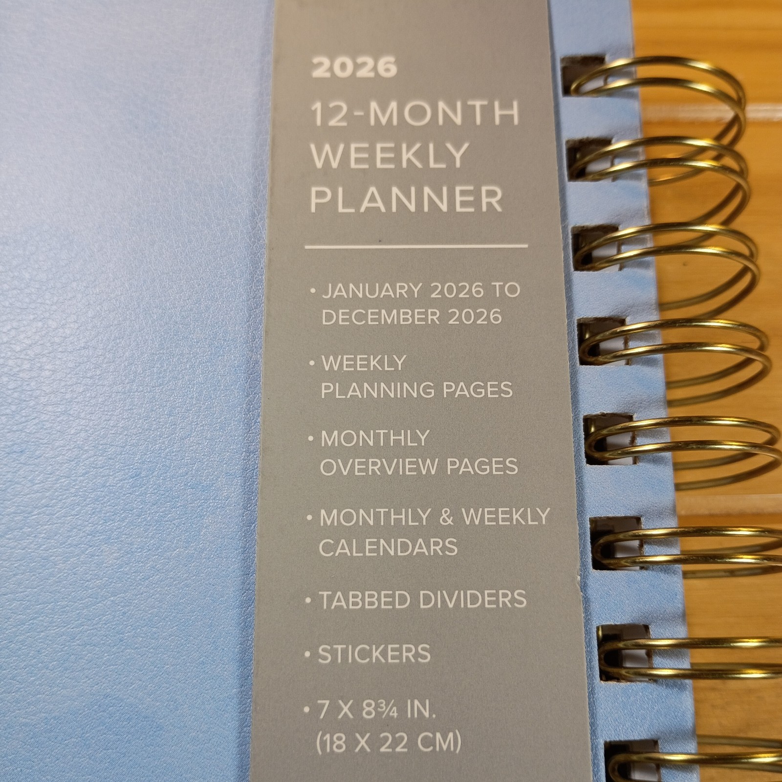 ÉCCOLO 2026, 12 Month Weekly Planner,Stickers, 7 In X 8 3/4 In. New.