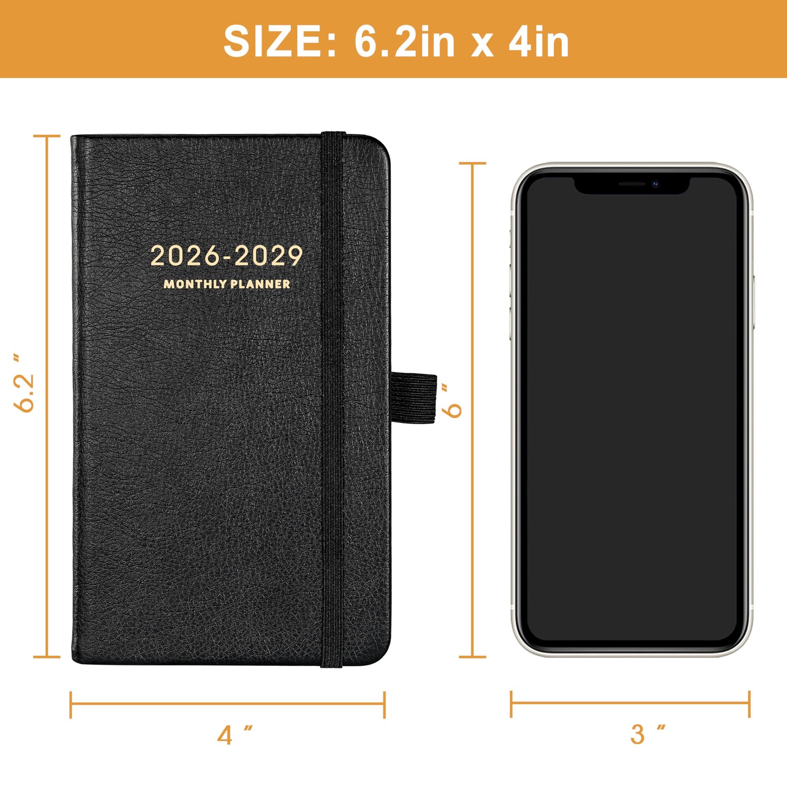 2026-2029 Pocket Planner – 3 Year Monthly Planner 2026-2029, Jul.2026 – Jun.2…