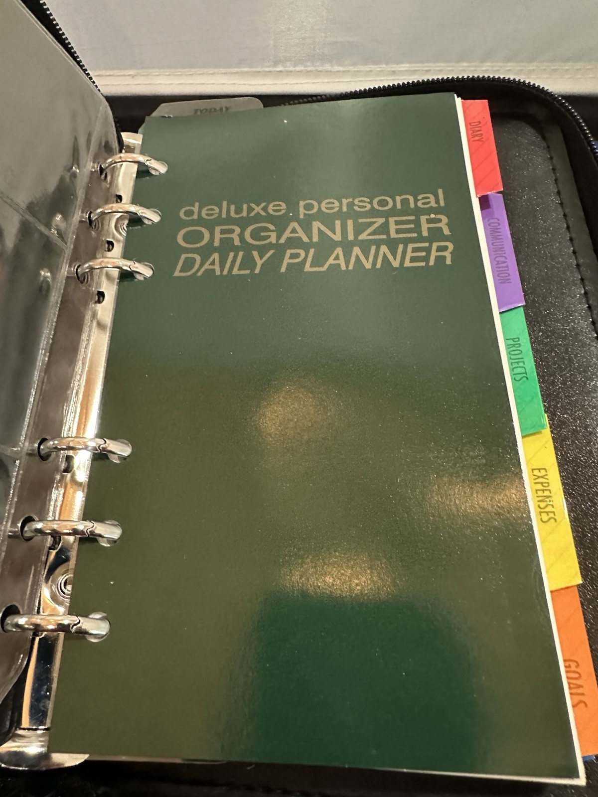 Philippe Amiel Personal Day Planner Calculator Agenda Wallet Organizer Brown Box