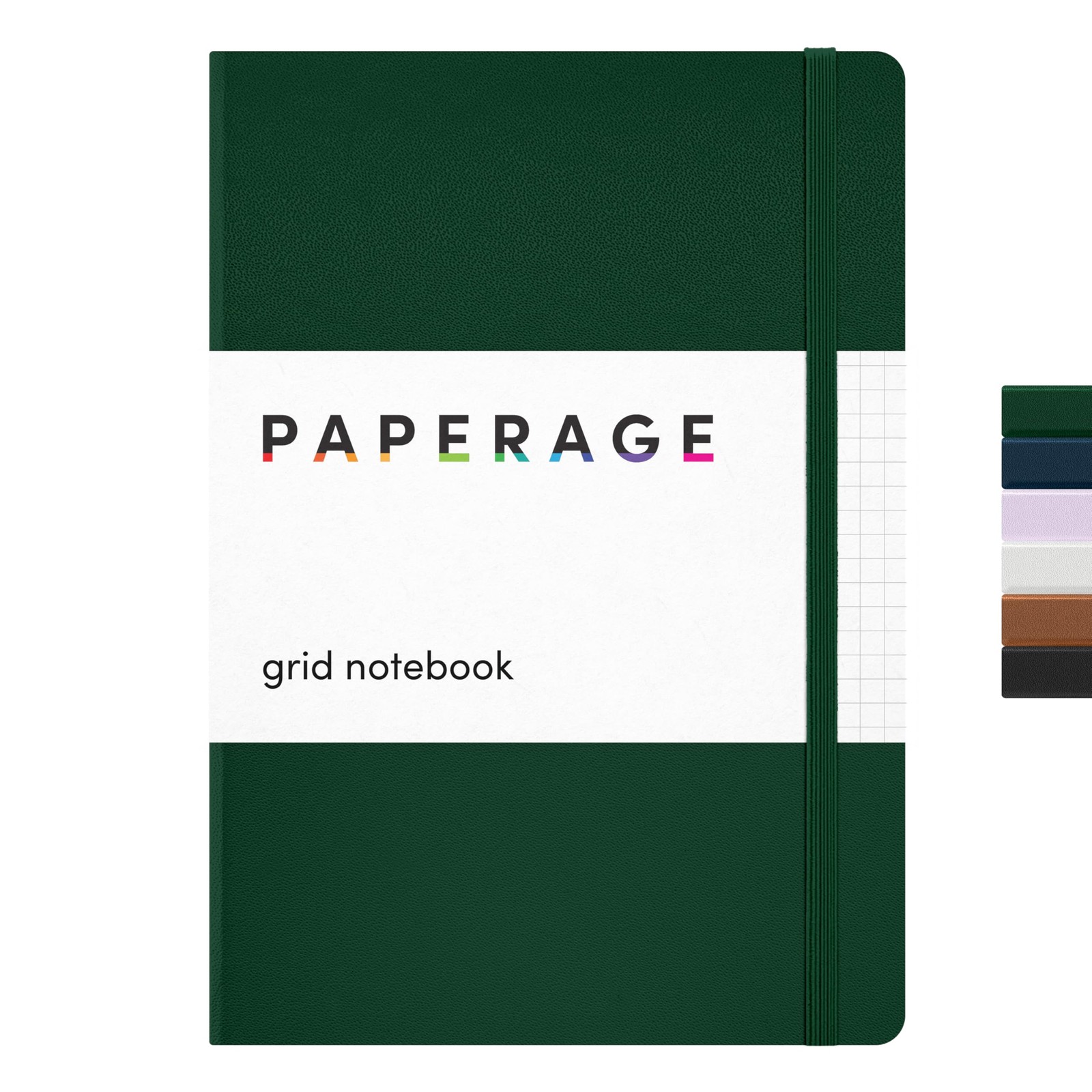 Graph Paper Journal Notebook, (Dark Green), 160 Pages, Medium 5.6 in x 8 in – 10