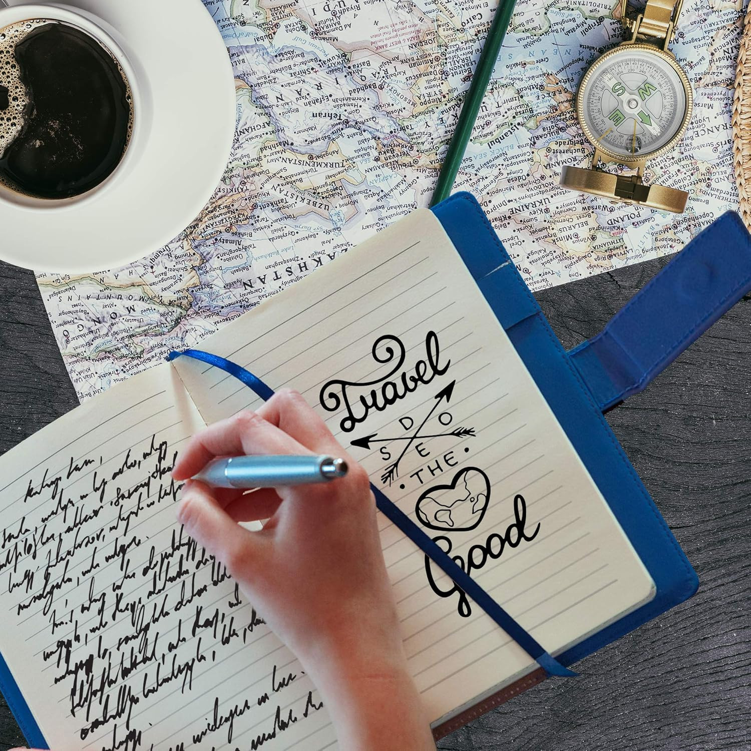 Dragonfly Refillable Journal – 5×8 Writing Notebook with Magnetic Clasp and 200