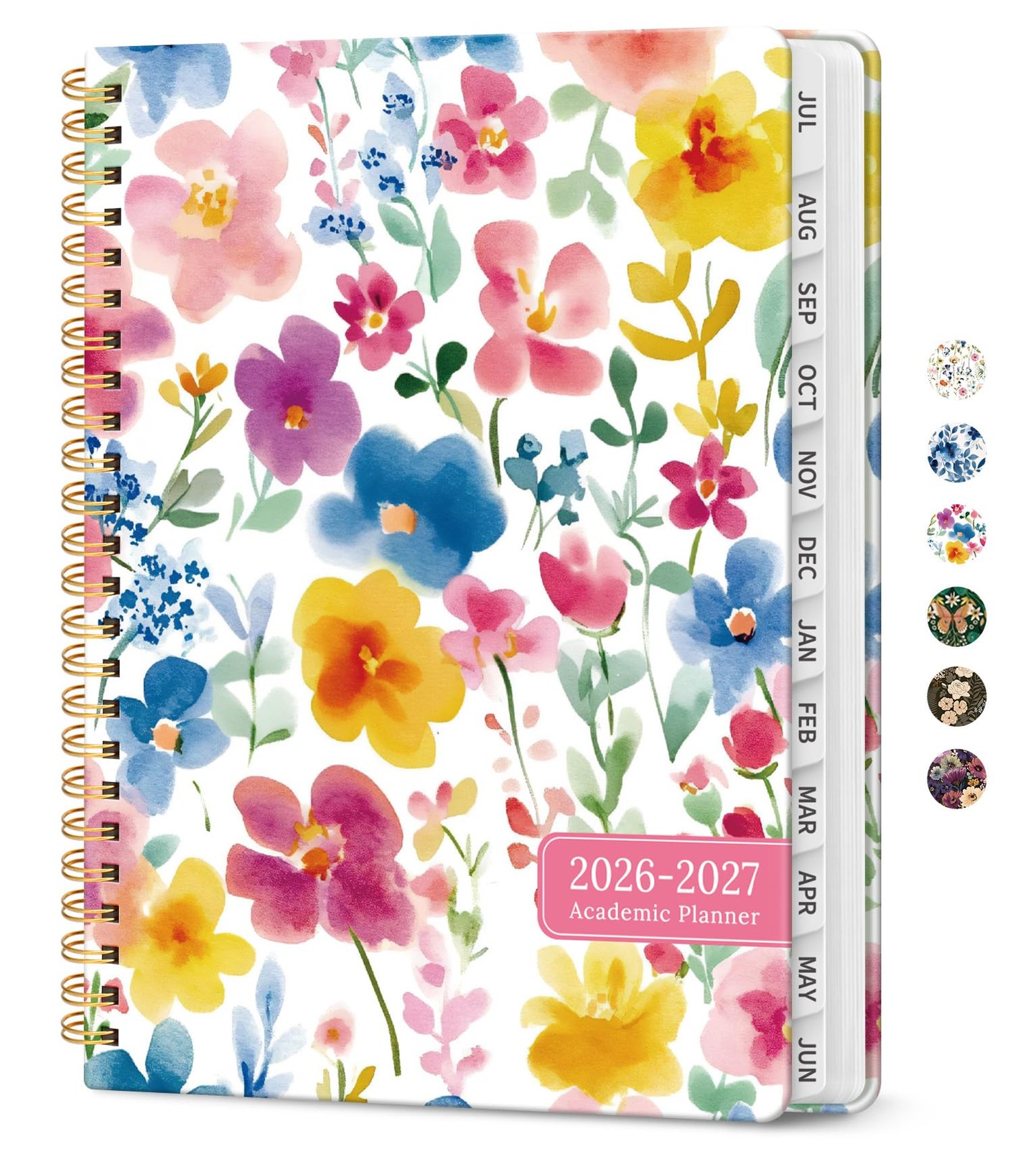 Planner 2026-2027, Academic Year Monthly and (8.5″x11″)a4, B-Bloom Floral