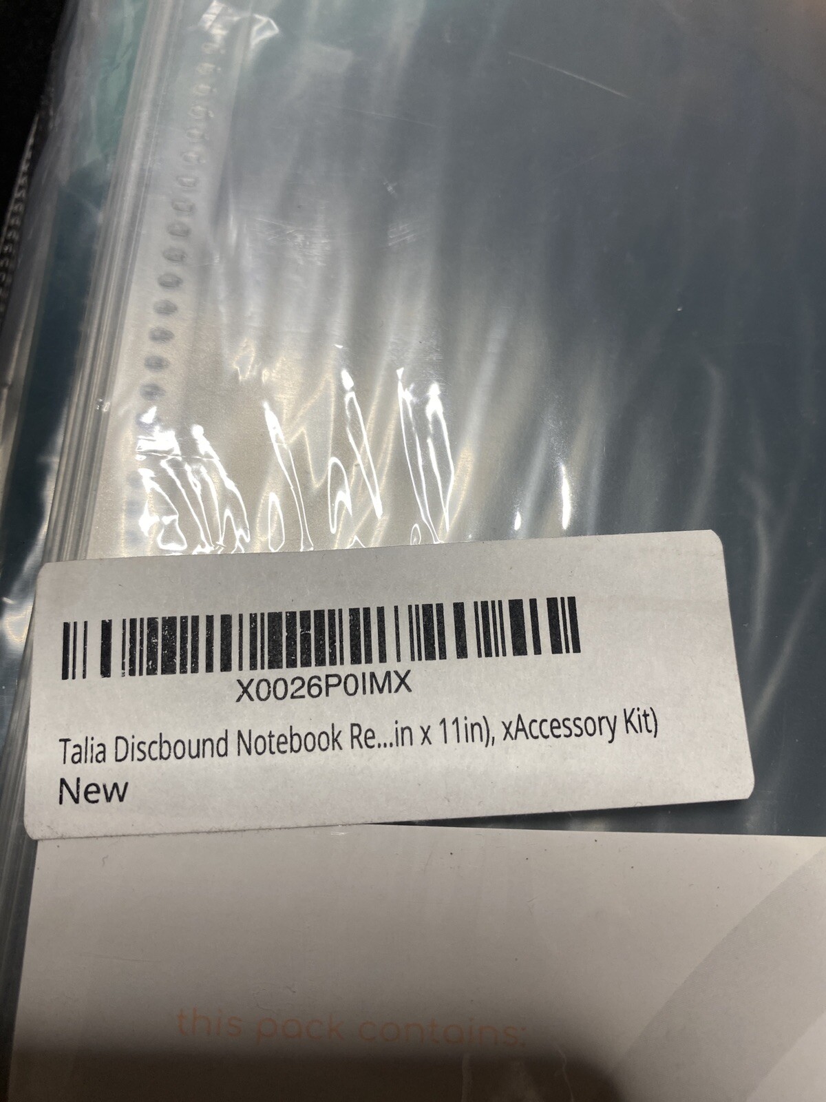 Talia Discbound Notebook Refills (Letter (8.5in x 11in), xAccessory Kit)