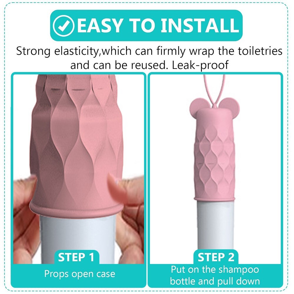 Abrasion-Resistant Flexible Silicone Anti-Leakage Cover for Cosmetics Toiletries