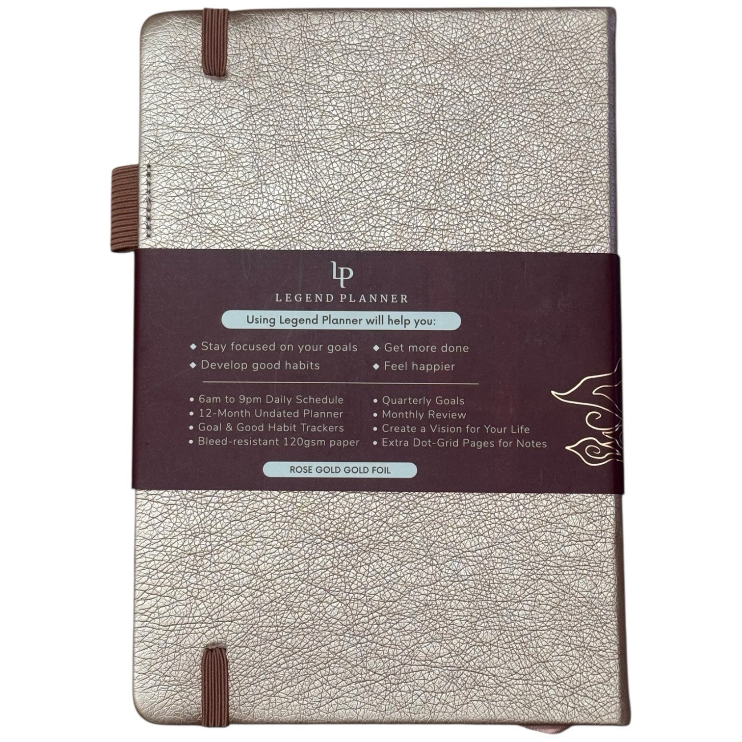 Legend Planner Hourly Schedule A5 Edition Undated Deluxe 12 Month Weekly Sealed