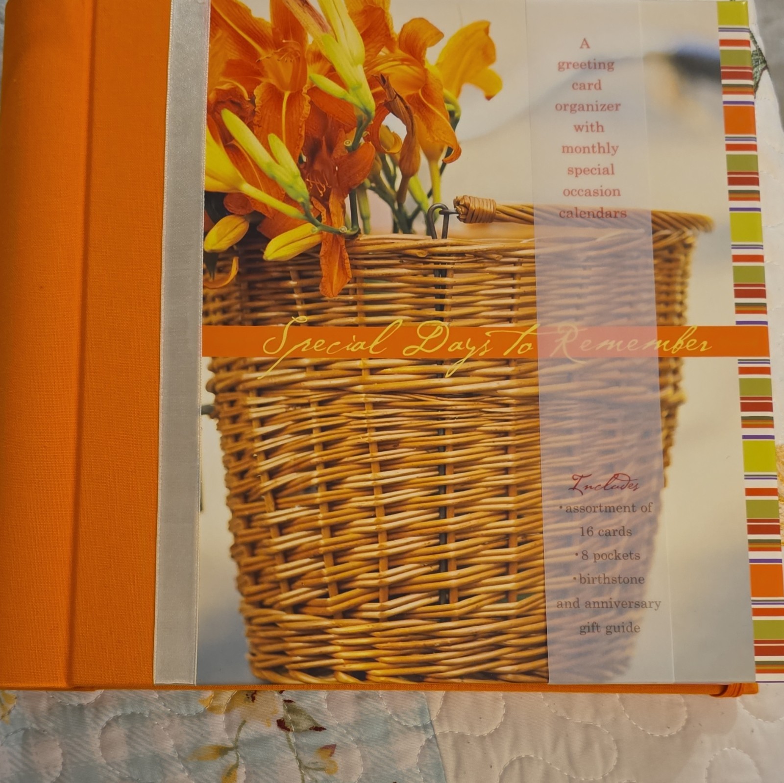 Special Days to Remember Greeting Card Organizer, Monthly Calendars, Paperboard