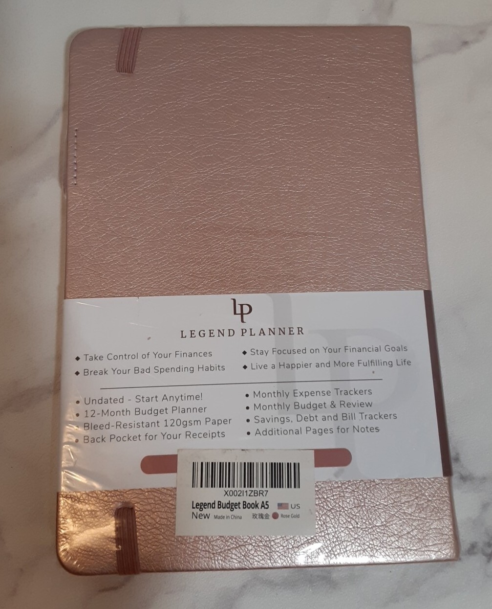 Legend Planner Budget Book A5 Rose Gold Undated New Sealed