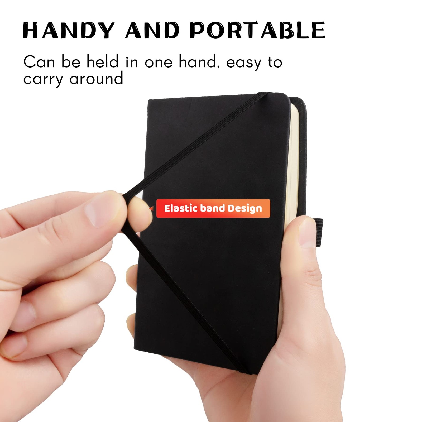 2Pack Pocket Notebook Small Notebook Journal Notebook 4 inches x 5.7 inches 200p