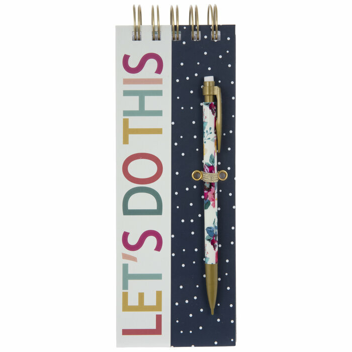 “LET’S DO THIS” Spiral Notepad & Mechanical Pencil – 150 sheets