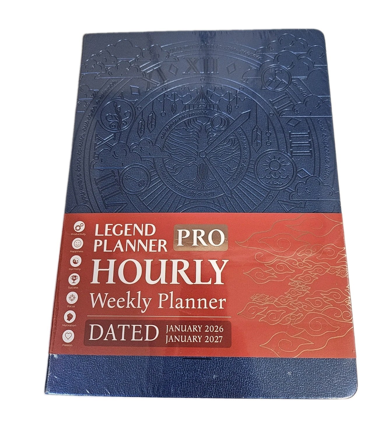 NEW Sealed Legend Planner Pro Dated Hourly Weekly Jan 2026-Jan 2027 Mystic Blue