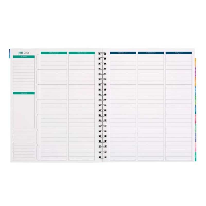 Inspired by Erin Condren 9″x11″ 2026-2027 Teacher Planner School Supplies