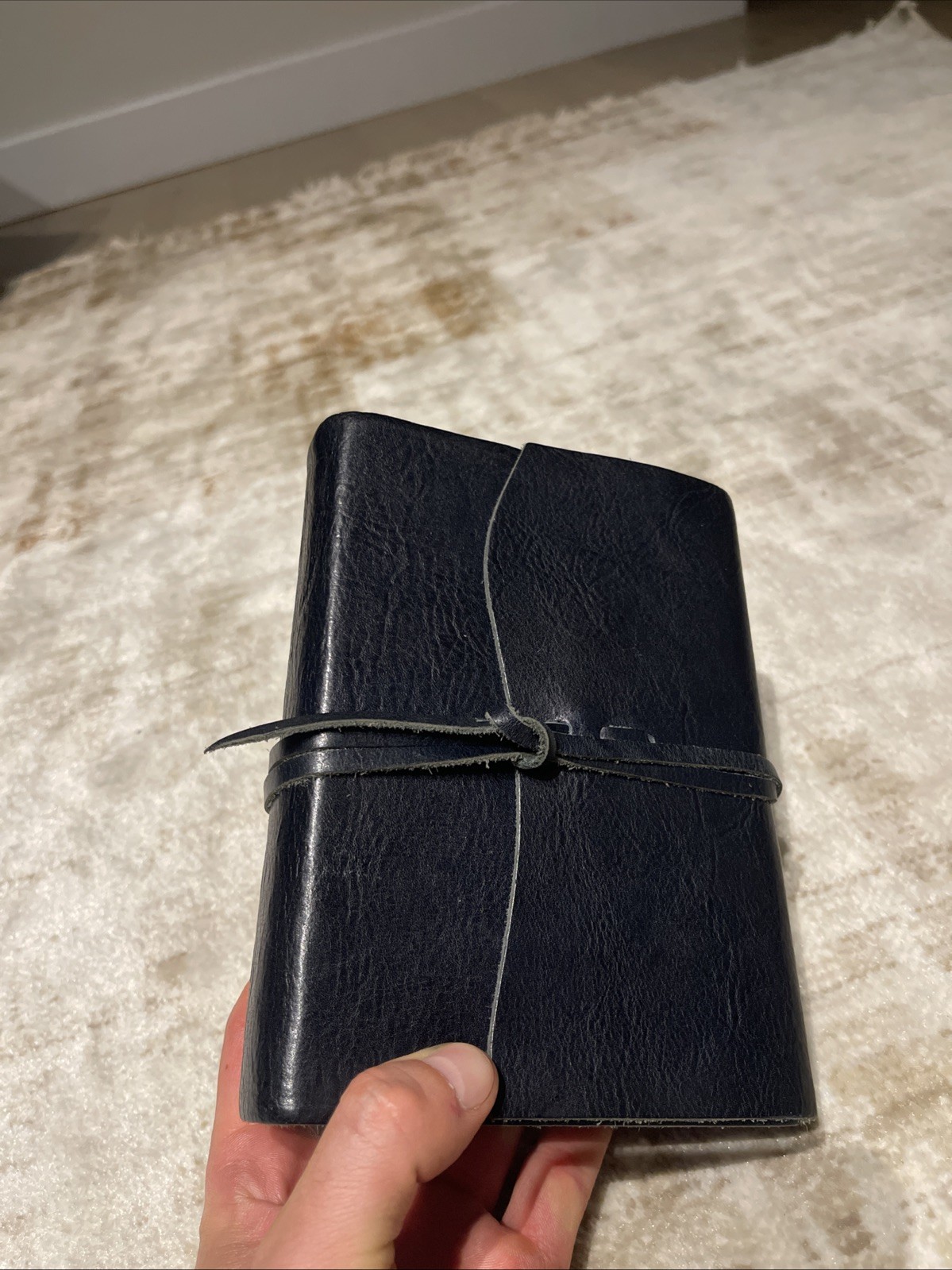 Cavallini & Co. Blue Leather Roma Lussa Journal 6×8 Inches
