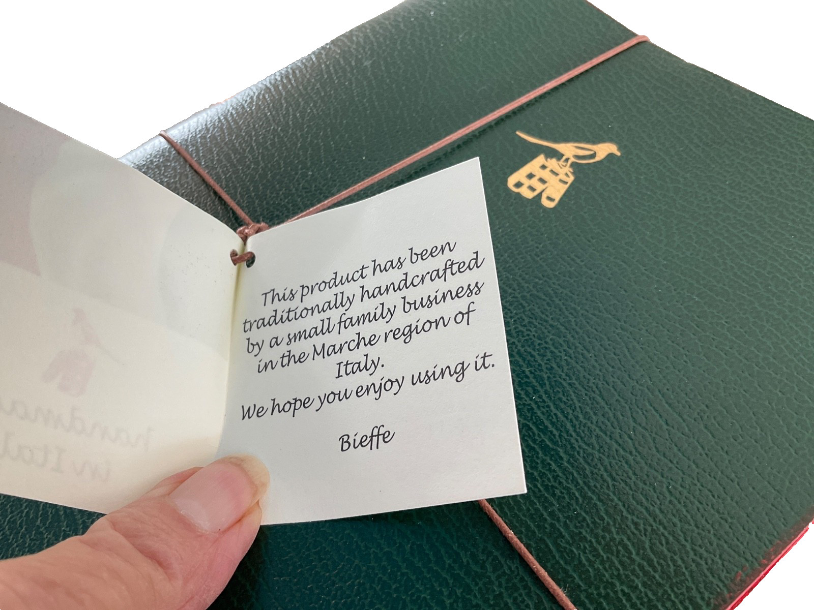 Bieffe~3 Journal/Notebook~hand-made in ITALY~Hunter Green~Perfect Gift~NWT~