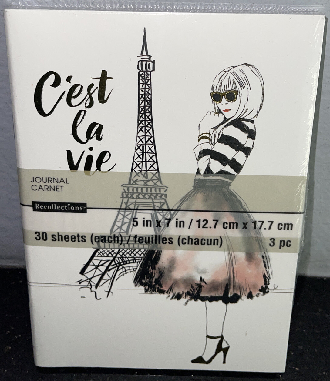 3 Recollections Journals C’est La Vie/ Fabulous / Smile 30 Sheets 5″ x 7″ NWT