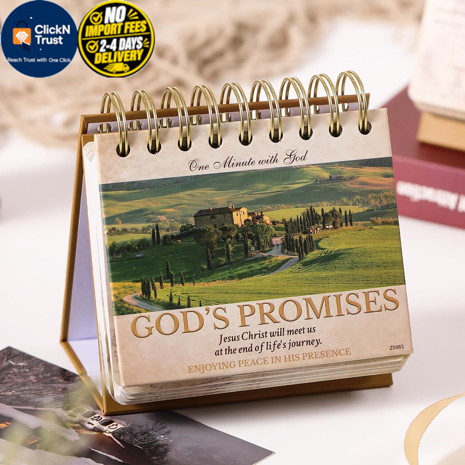 Desk Calendar – Christian Gifts/Religious Gifts for Women, Bible Gifts, 4.8″…