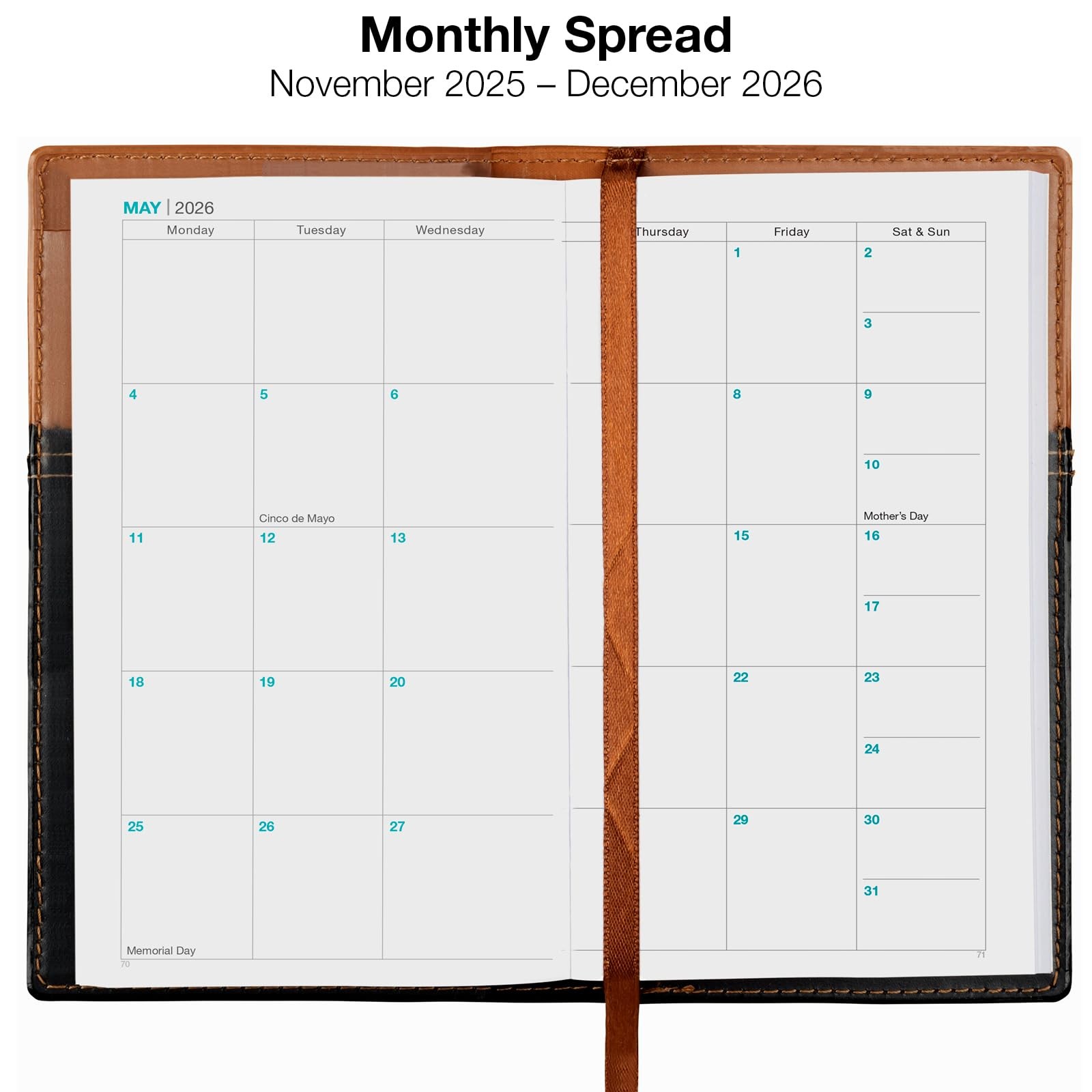 2026 Pocket Planner/Pocket Calendar, 3.5″x6″: Includes 14 Months (November 20…