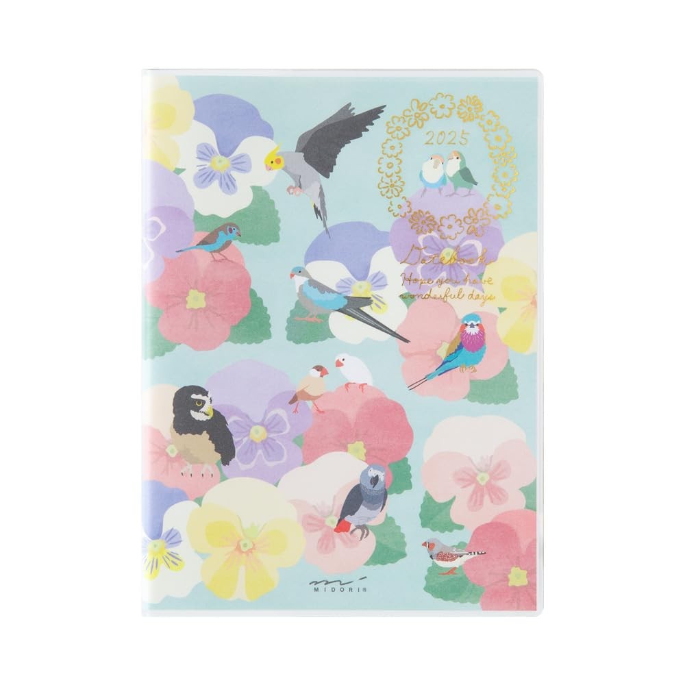 Pocket Diary Notebook 2025 A6 Weekly Tri Pattern 22305006