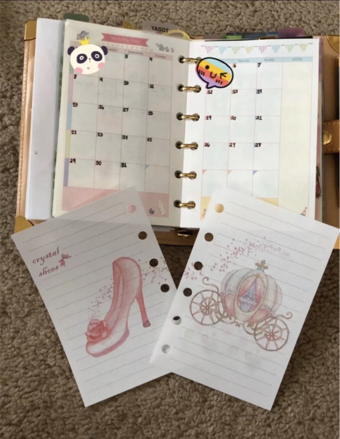 New Designs Fits For PM Size Agenda Or Pocket Size Inserts / Refills