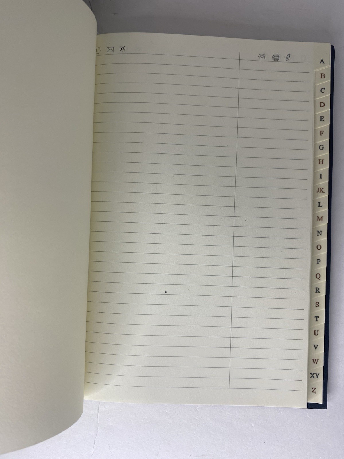 PIQUADRO Black Leather Address Book 8.5 x 6 ITALY 1996 Discontinued Boss Gift
